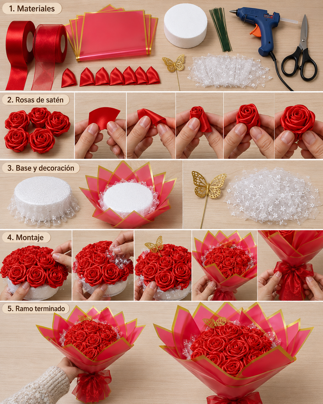Ramo Red Rose  antes